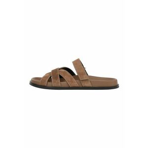 Papuci din piele cu inchidere velcro imagine