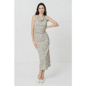 Rochie midi cu decolteu drapat imagine