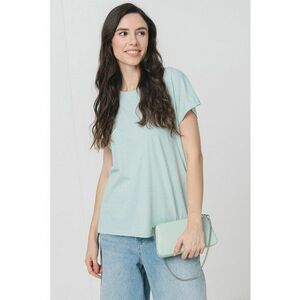 Tricou lejer cu logo discret Lesley imagine