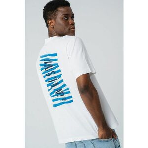 Tricou cu decolteu la baza gatului si imprimeu Akron imagine