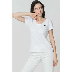 Tricou cu decolteu in V Beverly imagine