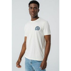 Tricou din bumbac cu decolteu la baza gatului imagine