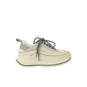 Pantofi sport - dama - 2228 crem/gri - piele naturala imagine