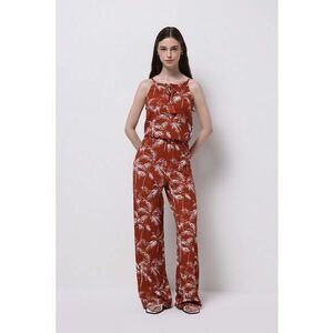 Salopeta regular-fit cu design tropical imagine