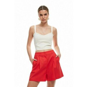 Pantaloni scurti chino din in si bumbac imagine