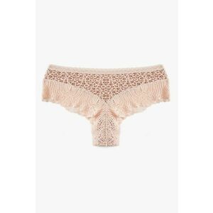 Chiloti cu animal print si garnituri din dantela imagine