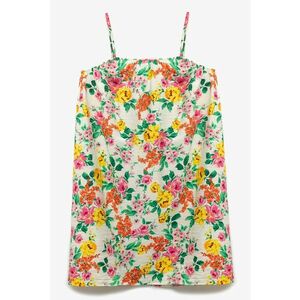 Rochie fara maneci cu model floral imagine