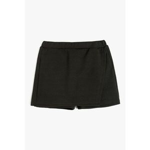 Fusta-pantalon texturata cu talie elastica imagine
