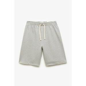Pantaloni scurti de bumbac cu dungi imagine