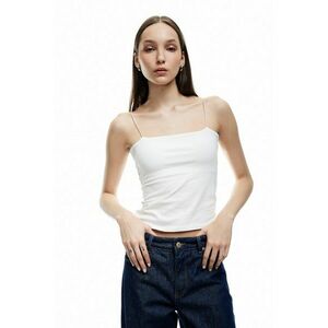 Top slim fit cu bretele subtiri imagine