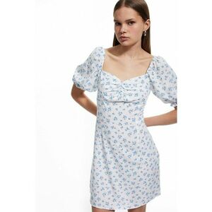Rochie slim-fit cu maneci bufante imagine