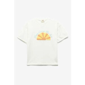 Tricou din bumbac cu broderie imagine