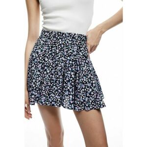 Fusta evazata cu model floral imagine