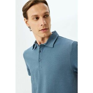 Tricou polo cu model texturat imagine
