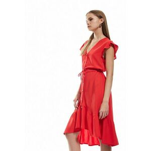 Rochie asimetrica cu nasturi imagine