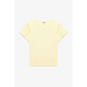 Tricou uni cu decolteu rotund imagine