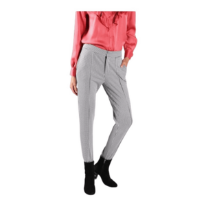 Pantaloni de dama cu imprimeu in carouri - imagine
