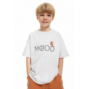 Tricou din bumbac cu imprimeu contrastant imagine