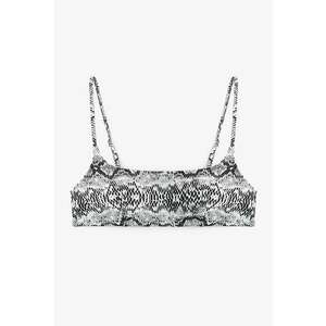 Sutien de baie cu model piele de reptila imagine