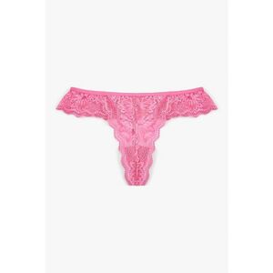 Chiloti tanga cu model floral imagine