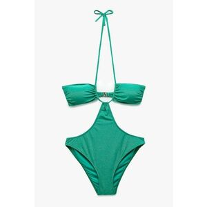 Costum de baie intreg cu decolteu halter imagine