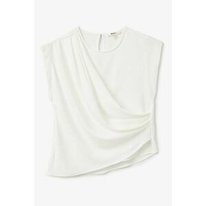 Tricou cu detalii plisate imagine