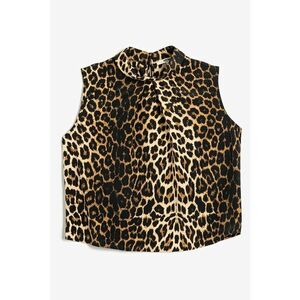 Top crop cu animal print imagine