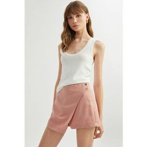 Fusta-pantalon din amestec de modal cu talie inalta imagine