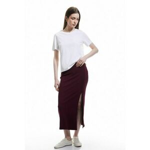 Fusta slim fit striat imagine