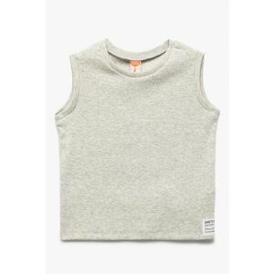 Top din amestec de bumbac striat imagine