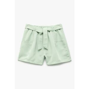 Pantaloni scurti din amestec de modal cu cordon in talie imagine