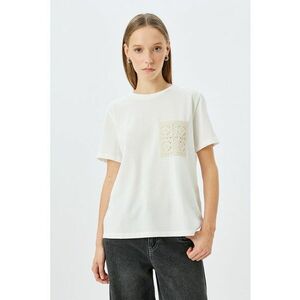 Tricou lejer cu buzunar tricotat aplicat imagine