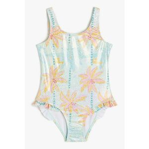 Costum de baie intreg cu imprimeu tropical imagine