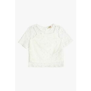 Bluza de plasa cu maneci scurte si model 2 in 1 imagine