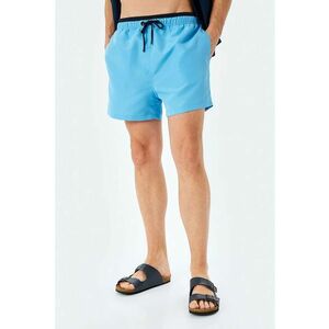 Pantaloni scurti de baie cu talie contrastanta imagine