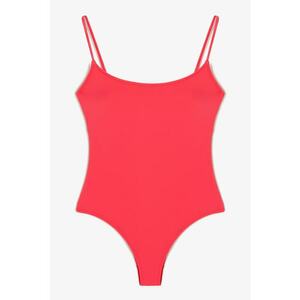 Costum de baie intreg cu model uni imagine