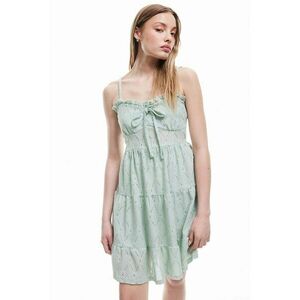 Rochie din dantela sangallo cu broderie imagine