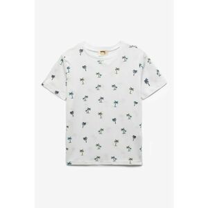 Tricou cu imprimeu tropical imagine
