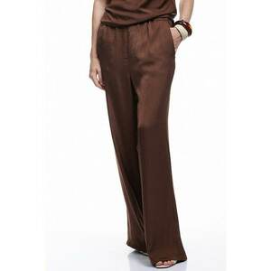 Pantaloni de satin cu croiala ampla imagine