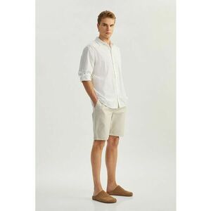 Pantaloni scurti din amestec de in cu snur imagine