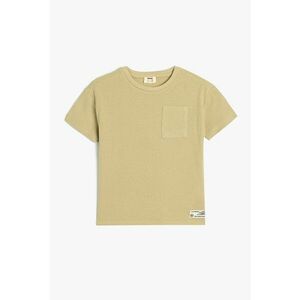 Tricou de bumbac cu buzunar pe piept imagine
