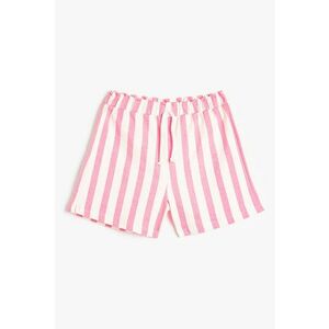 Pantaloni cu cordon in talie si dungi imagine