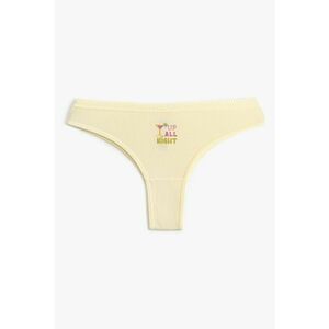 Slip brazilian cu imprimeu text imagine