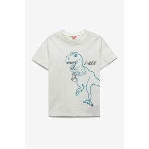 Tricou de bumbac cu imprimeu dinozaur imagine