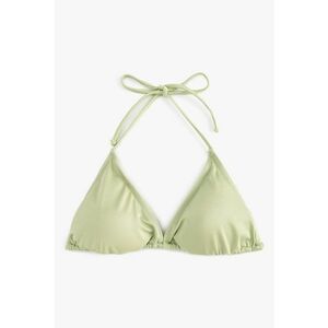 Sutien de baie cu model uni si cupe triunghiulare imagine