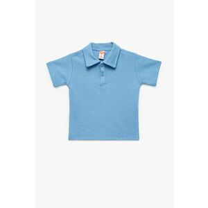 Tricou polo uni de bumbac imagine
