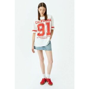 Tricou lejer cu imprimeu text imagine
