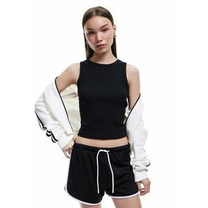 Top crop cu decolteu rotund imagine