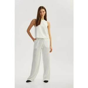 Pantaloni din bumbac cu snur imagine