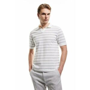 Tricou polo cu model in dungi imagine